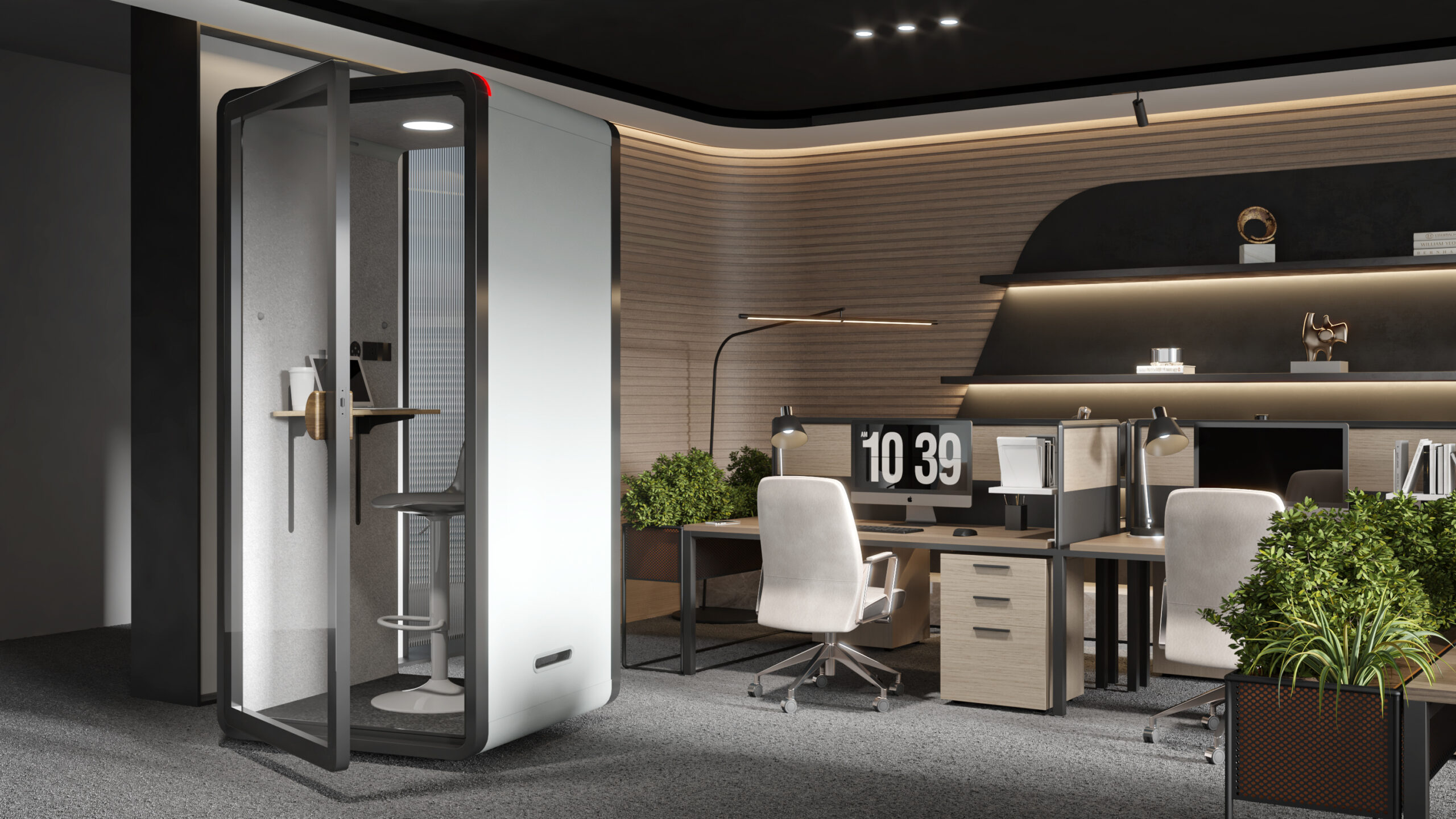 Maxi Phone pod - render with height adjustable option.